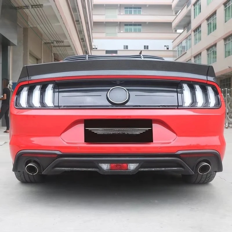 LB Style Carbon Fiber Rear Spoiler for Mustang 2015-2023 Tail Wing Accessories Body Kits